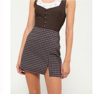 Urban Outfitters notched pelmet mini skirt